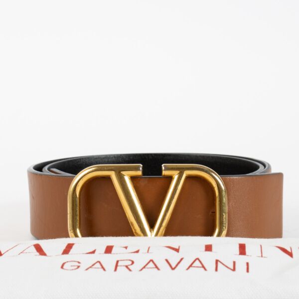 Valentino Garavani Reversible Vlogo Signature 40mm Belt - Size 85