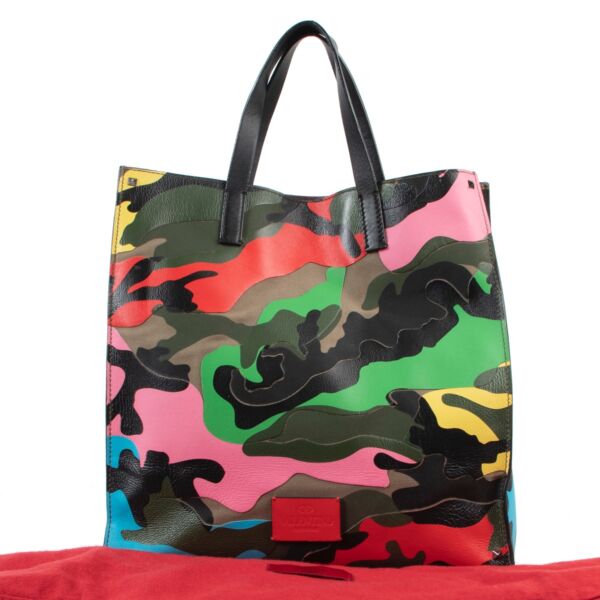Valentino Garavani Rockstud Camouflage Tote Bag