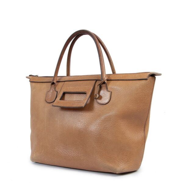 Delvaux Brown Shoulder Bag