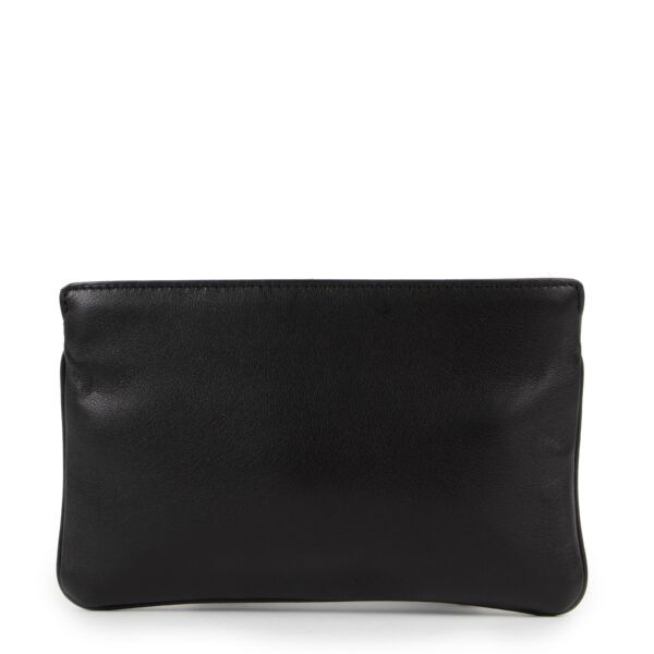 Delvaux Black Pochette Clutch