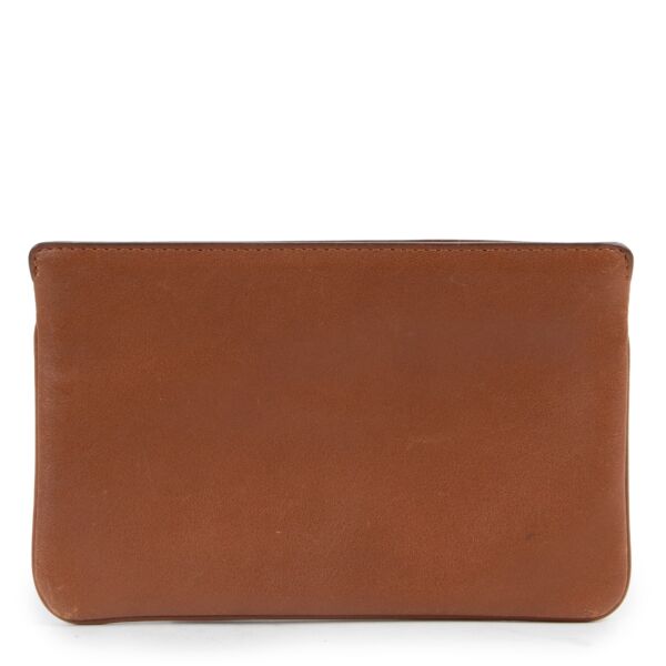 Delvaux Brown Calfskin Leather POCHETTE