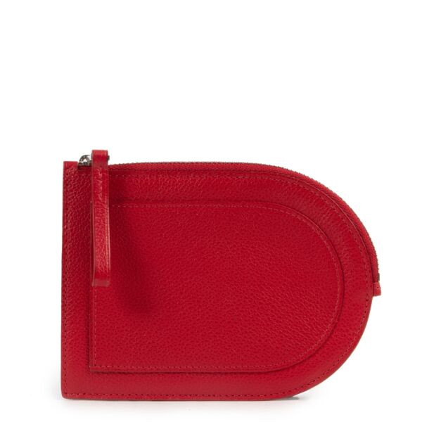 Shop safe online 100% authentic second hand Delvaux Red Pin D Multifonctions Wallet at the right price at Labellov in Antwerp.