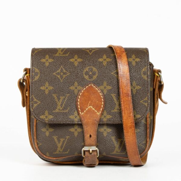 Authentic pre-loved Louis Vuitton Monogram Cartouchière PM Crossbody Bag on Labellov.com