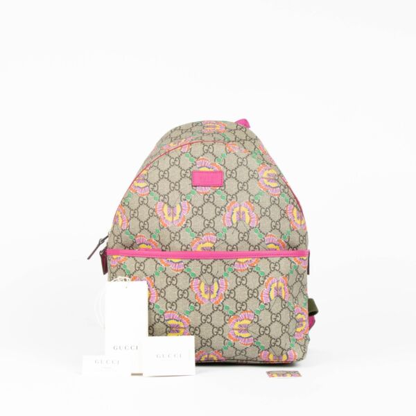 Gucci Children's GG Supreme Butterfly Backpack Bag
