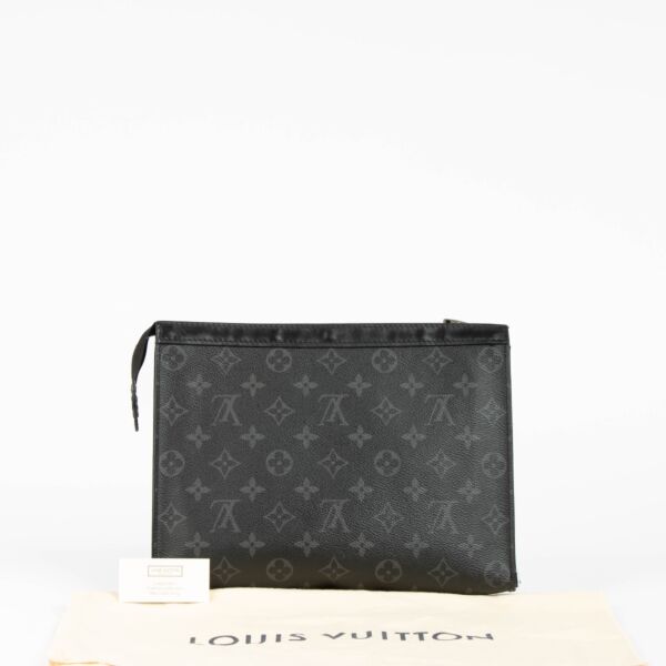 Louis Vuitton Monogram Eclipse Pochette Voyage Clutch