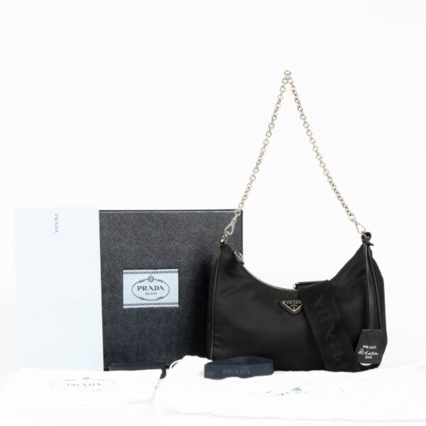 Prada Black Re-Nylon Re-Edition 2005 Bag