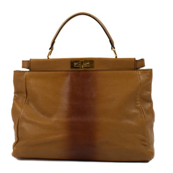 Shop 100% authentic secondhand Fendi Brown Peekaboo Large Top Handle Bag on Labellov.com