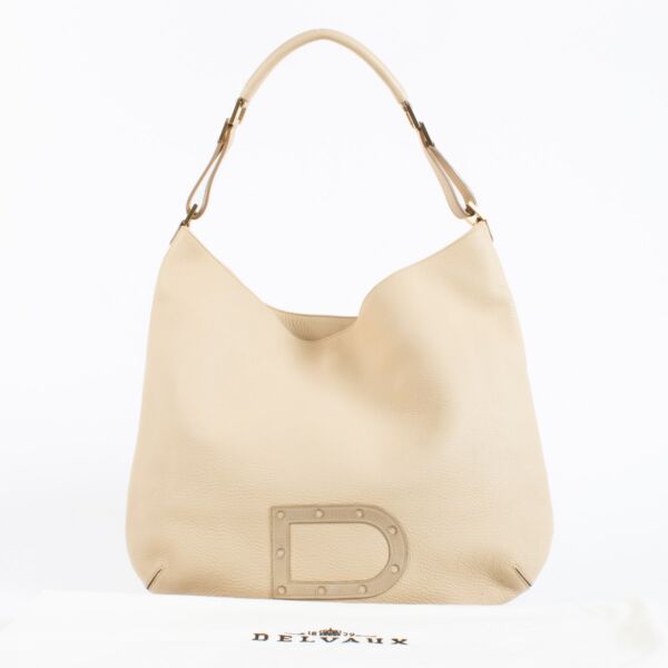 Delvaux Beige Louise Shoulder Bag
