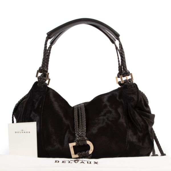 Delvaux Brown Eugène GM Shoulder Bag