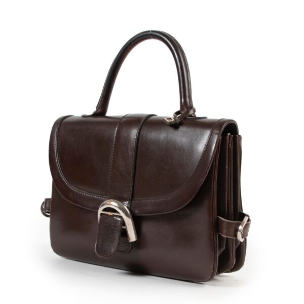Delvaux Brown Brillant Top handle