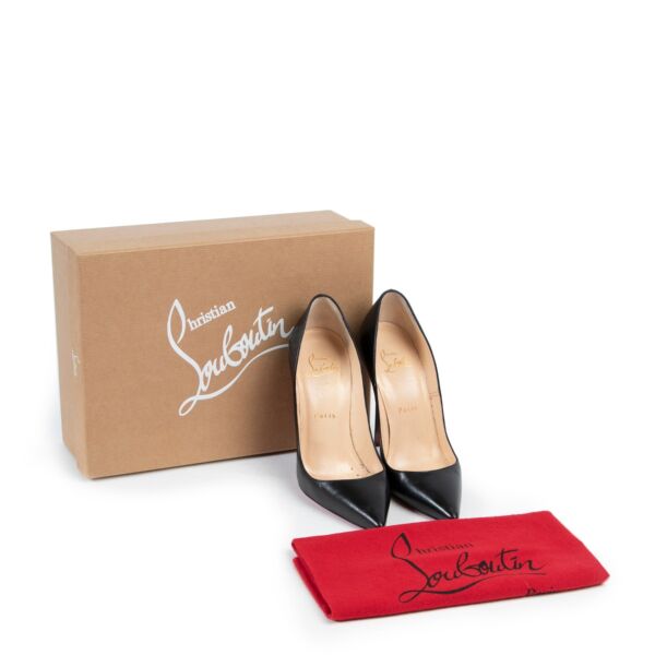 Christian Louboutin So Kate 120 Black Leather Pumps - Size 36