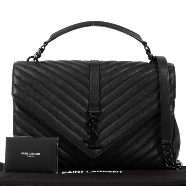 Saint Laurent So Black Large College Shoulder Bag