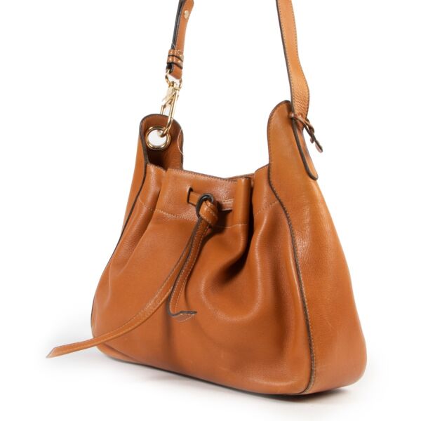 Delvaux Cognac Shoulder Bag
