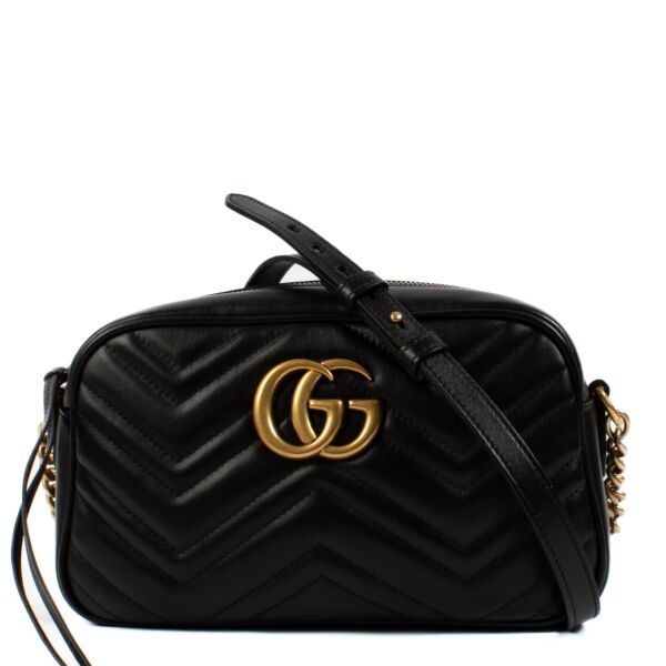 Gucci Black Marmont Crossbody Camera Bag