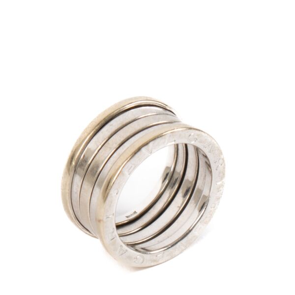 Shop safe online at Labellov in Antwerp, Brussels and knokke this 100% authentic second hand Bulgari White Gold B.Zero1 Ring - Size 52
