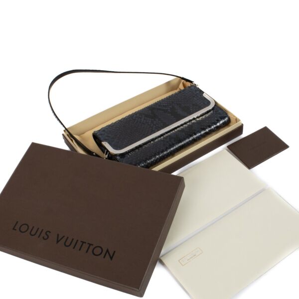 Louis Vuitton Blue Python Rossmore MM Bag