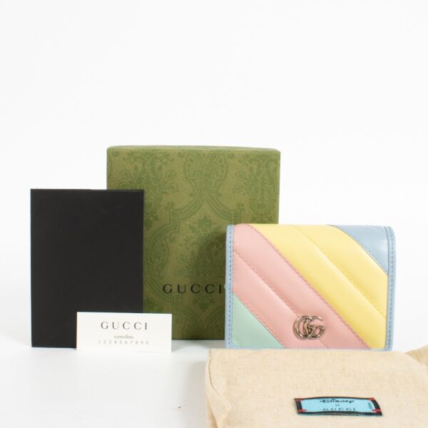 Gucci Rainbow GG Marmont Small Wallet
