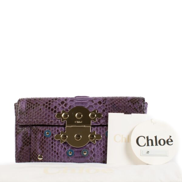 Chloé Purple Clutch