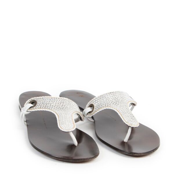 Giuseppe Zanotti Glitter Sandals - Size 38