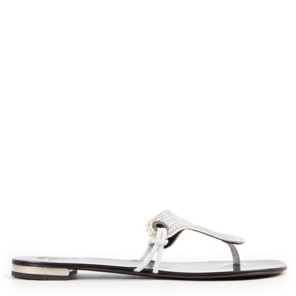 Buy in very good condition a Guiseppe Zanotti Glitter Sandals-Size 38