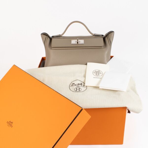 Hermès 24/24 29 Etoupe Maucice/Swift PHW