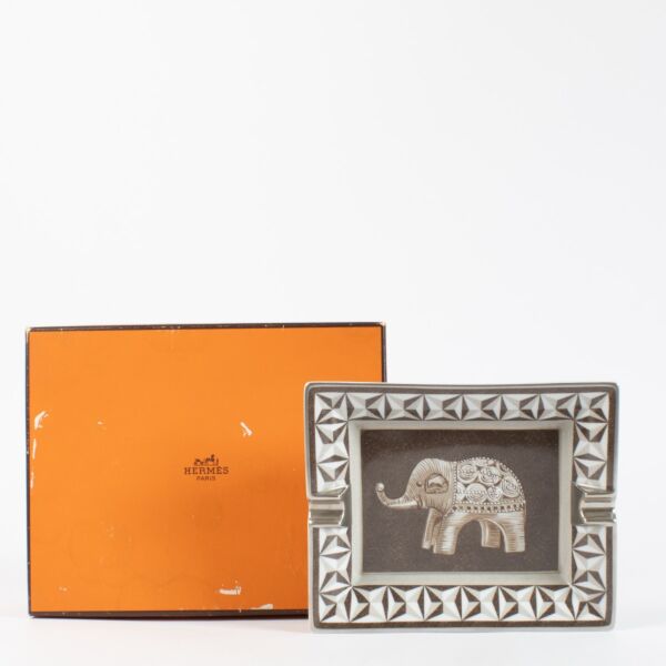 Hermès Elephant Porcelain Ashtray