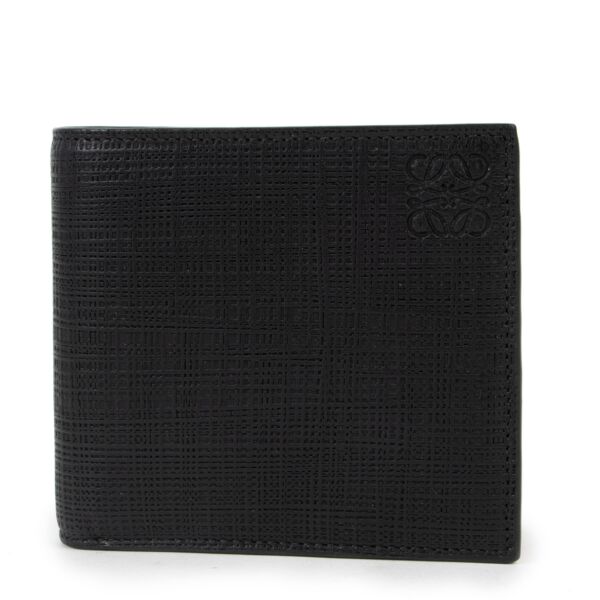 Loewe Black Anagram Bi-fold Wallet
