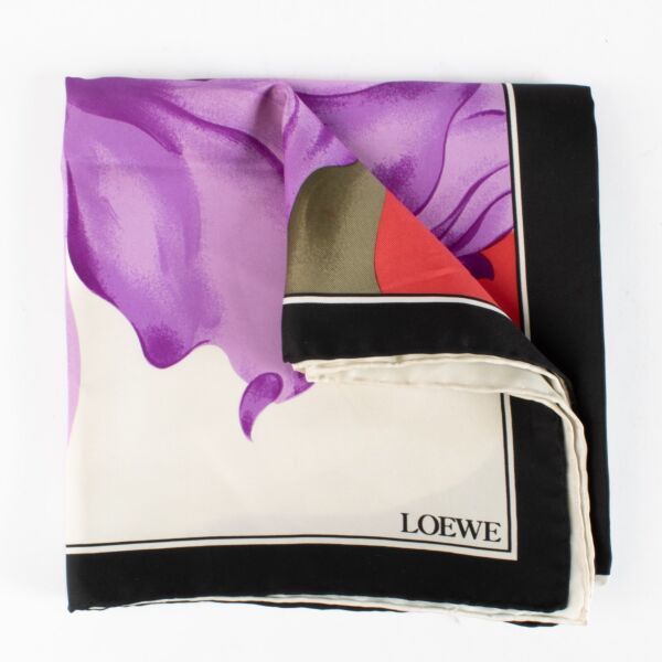 Authentic Second Hand Loewe Multicolor Silk Scarf on Labellov.com