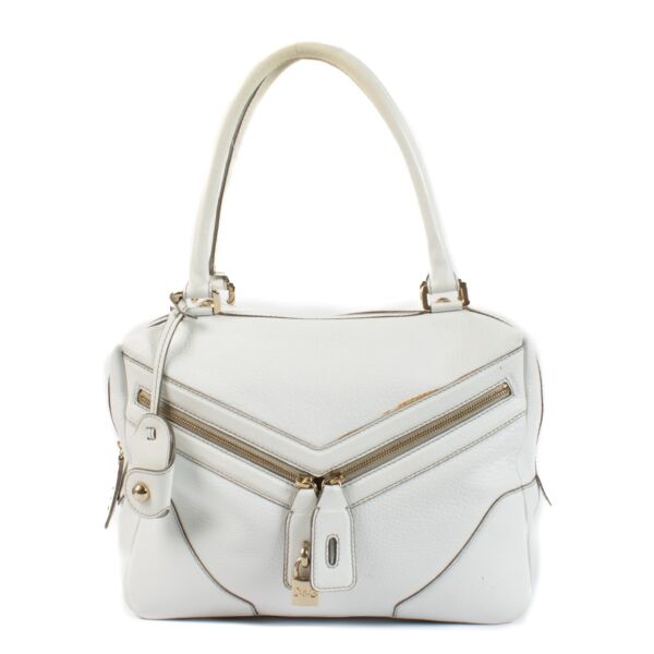 D&G White Leather Micol Bag