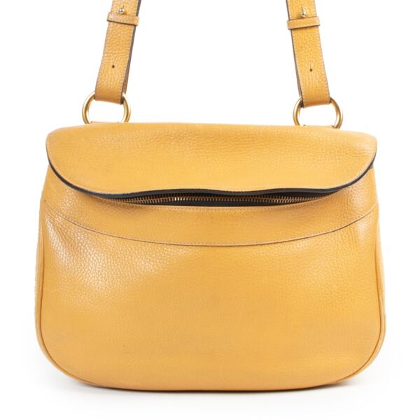 Delvaux Yellow Leather Crossbody Bag