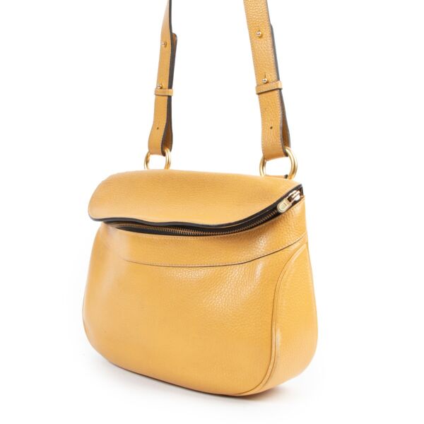 Delvaux Yellow Leather Crossbody Bag