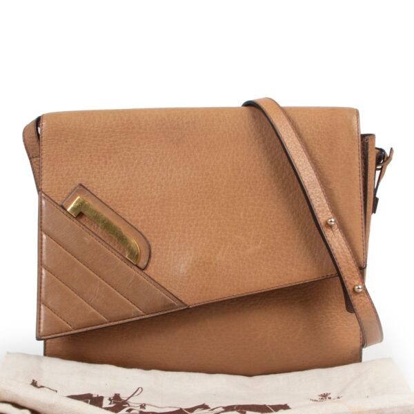 Delvaux Vintage Brown Leather Crossbody Bag