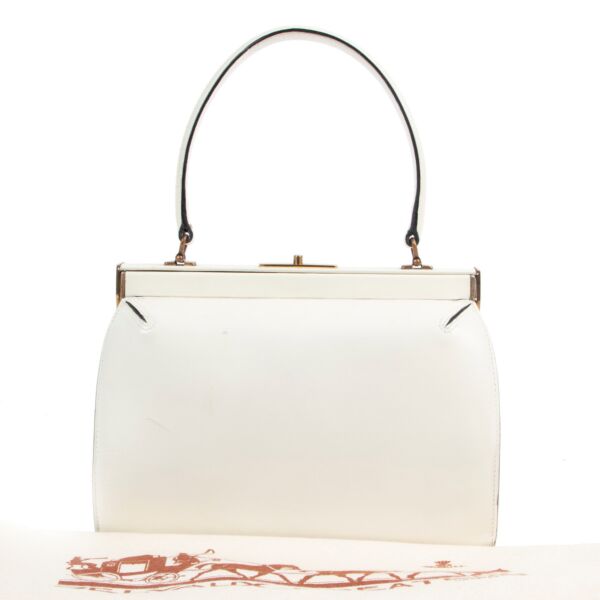Delvaux Cream Top Handle Bag
