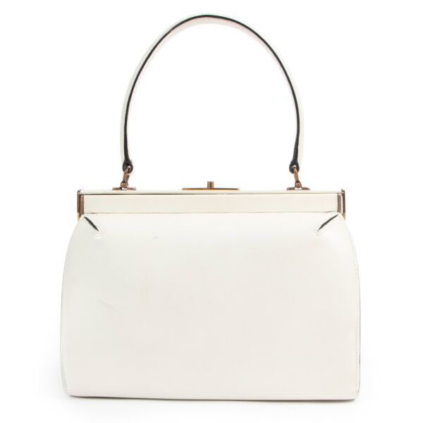 Delvaux Cream Top Handle Bag
