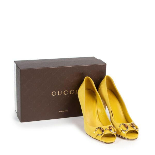 Gucci Yellow Suède Pumps - size 38.5