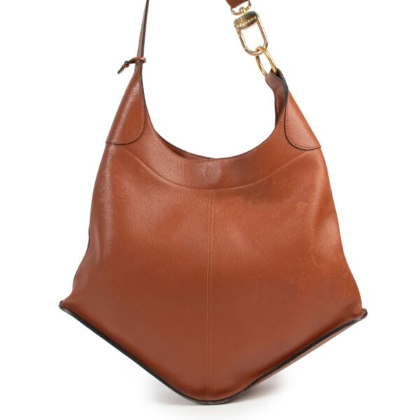 Cognac leather bag Delvaux available at Labellov in good state  