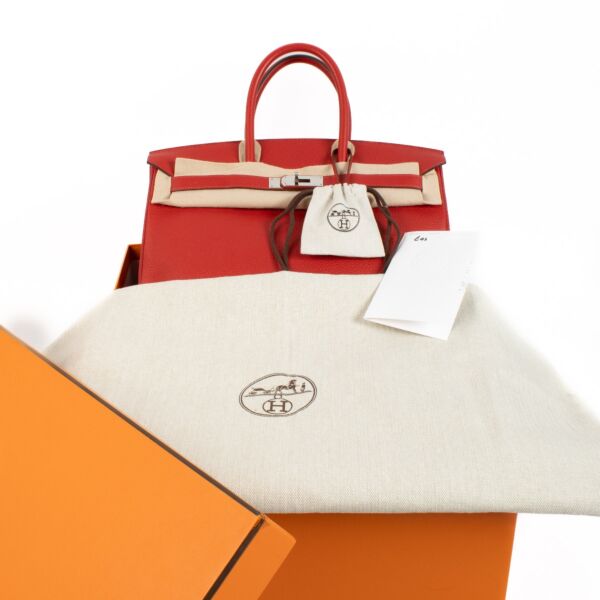 Hermès Birkin 35 Rouge Casaque Clemence Taurillon PHW