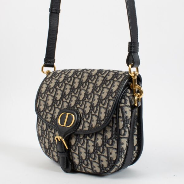 Christian Dior Blue Oblique Medium Bobby Bag