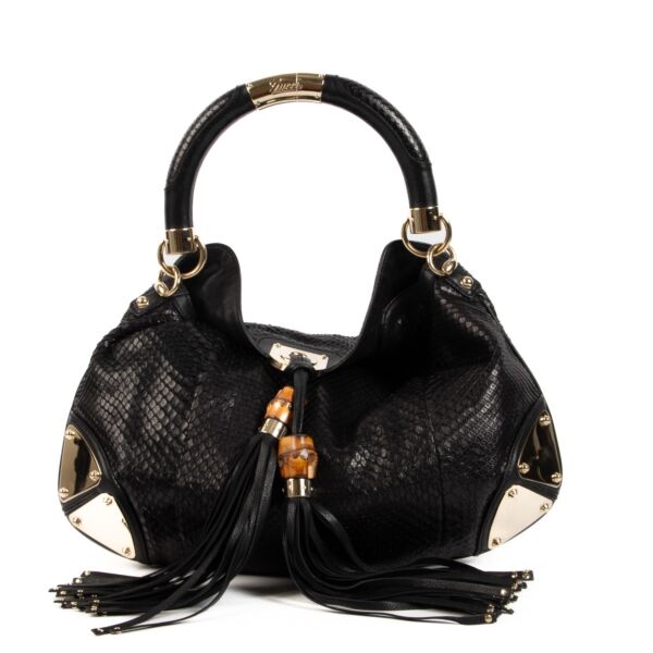 Shop 100% authentic second-hand Gucci Python Indy Shoulder Bag on Labellov.com