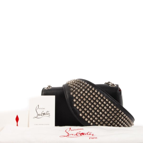 Christian Louboutin Black Leather Stud Small Shoulder Bag