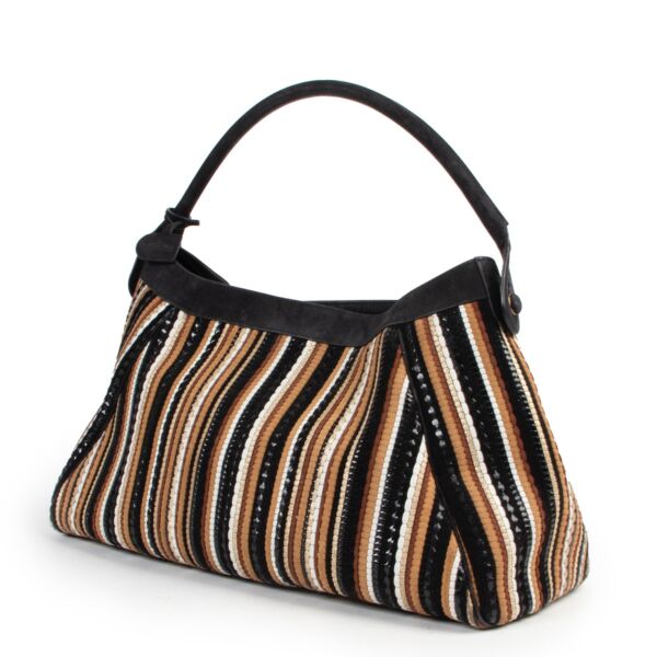 Delvaux Toile De Cuir Make Up Capri Bag