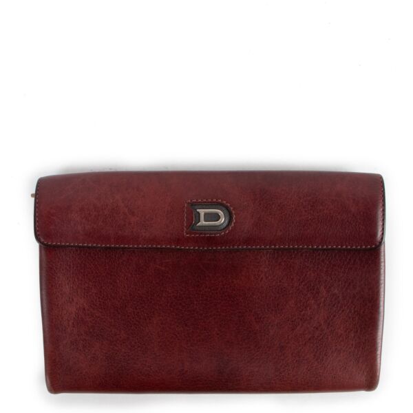 Delvaux Loto Burgundy Leather Wallet