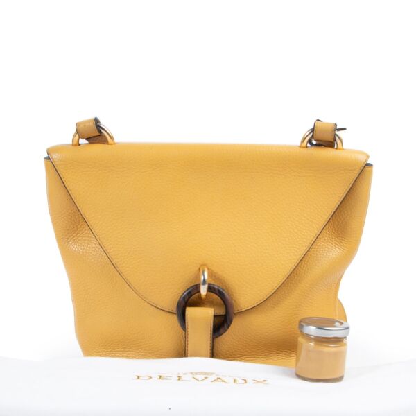Delvaux Yellow Mimosa Crossbody Bag