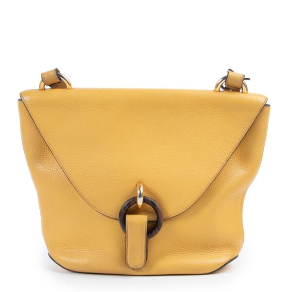 Delvaux Yellow Mimosa Crossbody Bag