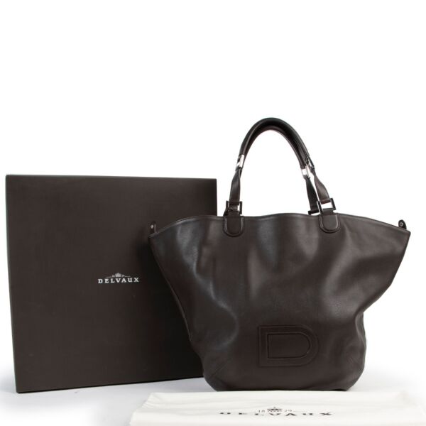 Delvaux Brown Le Louise Shoulder Bag
