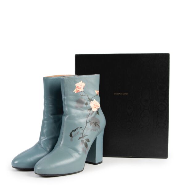 Dries Van Noten Blue Boots - Size 39