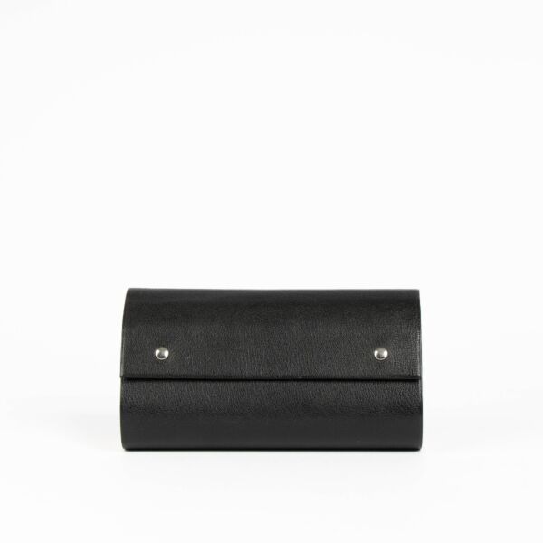 Shop this 100% authentic Hermès Black Chevre Mysore Cahier Roule Roll Notebook at Labellov.com