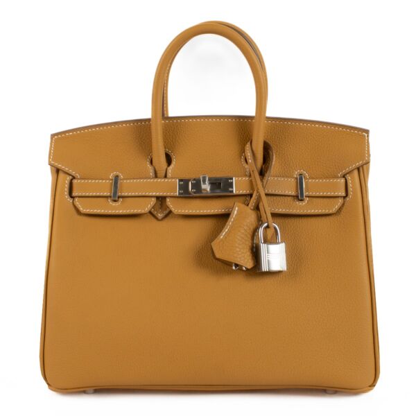 Hermès Birkin 25 Naturel Sable Togo PHW