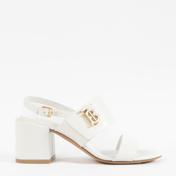 Burberry White Heels - Size 37 