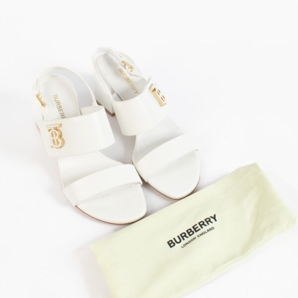 Burberry White Heels - Size 37 